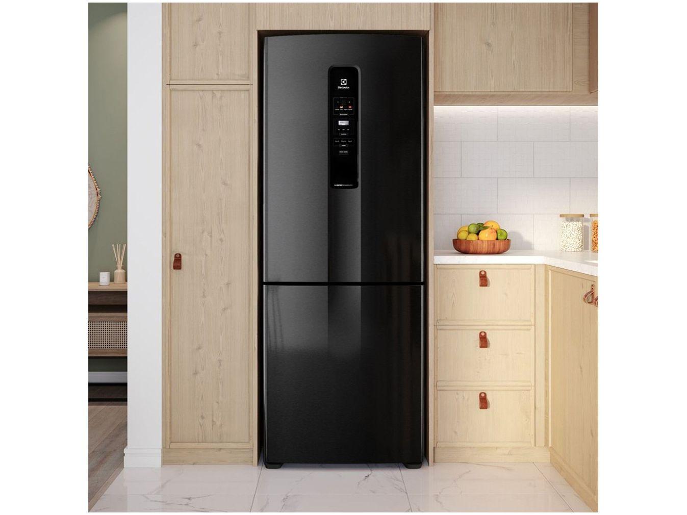 Geladeira/Refrigerador Electrolux Frost Free Inverse Preto 490L IB54B
