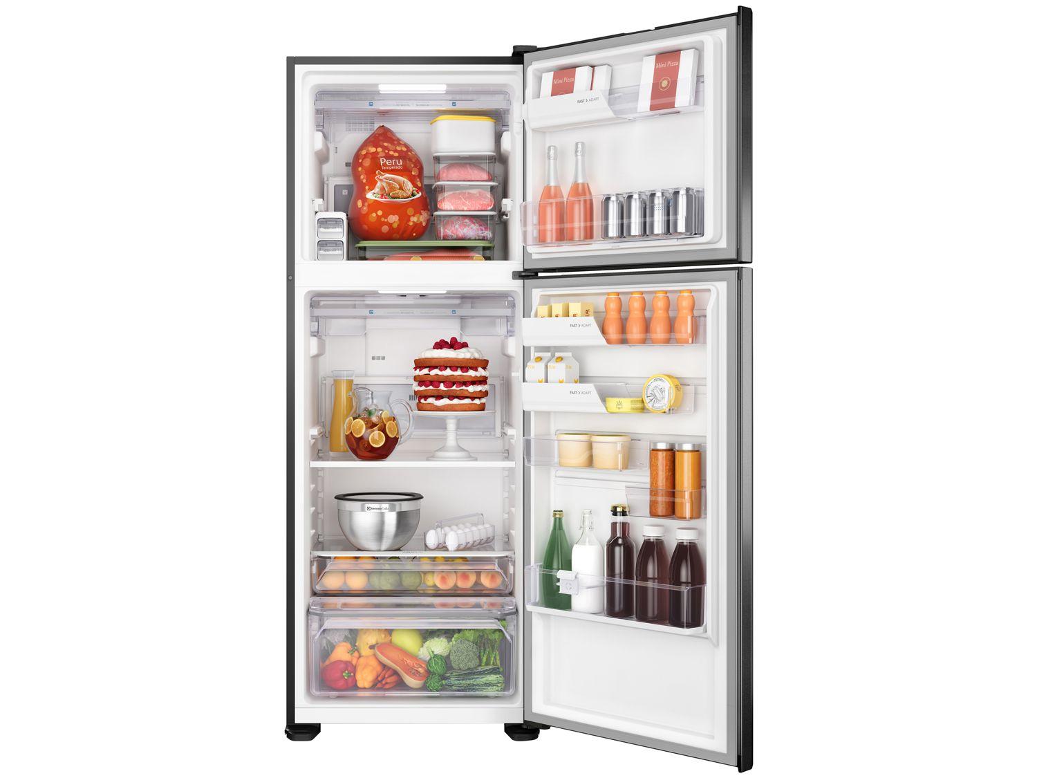 Geladeira/Refrigerador Electrolux IF56B Inverter Top Freezer Frost Free 474L Black Inox Look