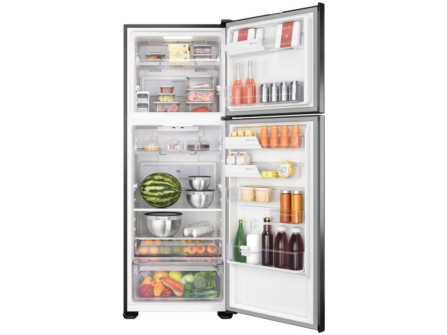 Geladeira/Refrigerador Electrolux IF56B Inverter Top Freezer Frost Free 474L Black Inox Look