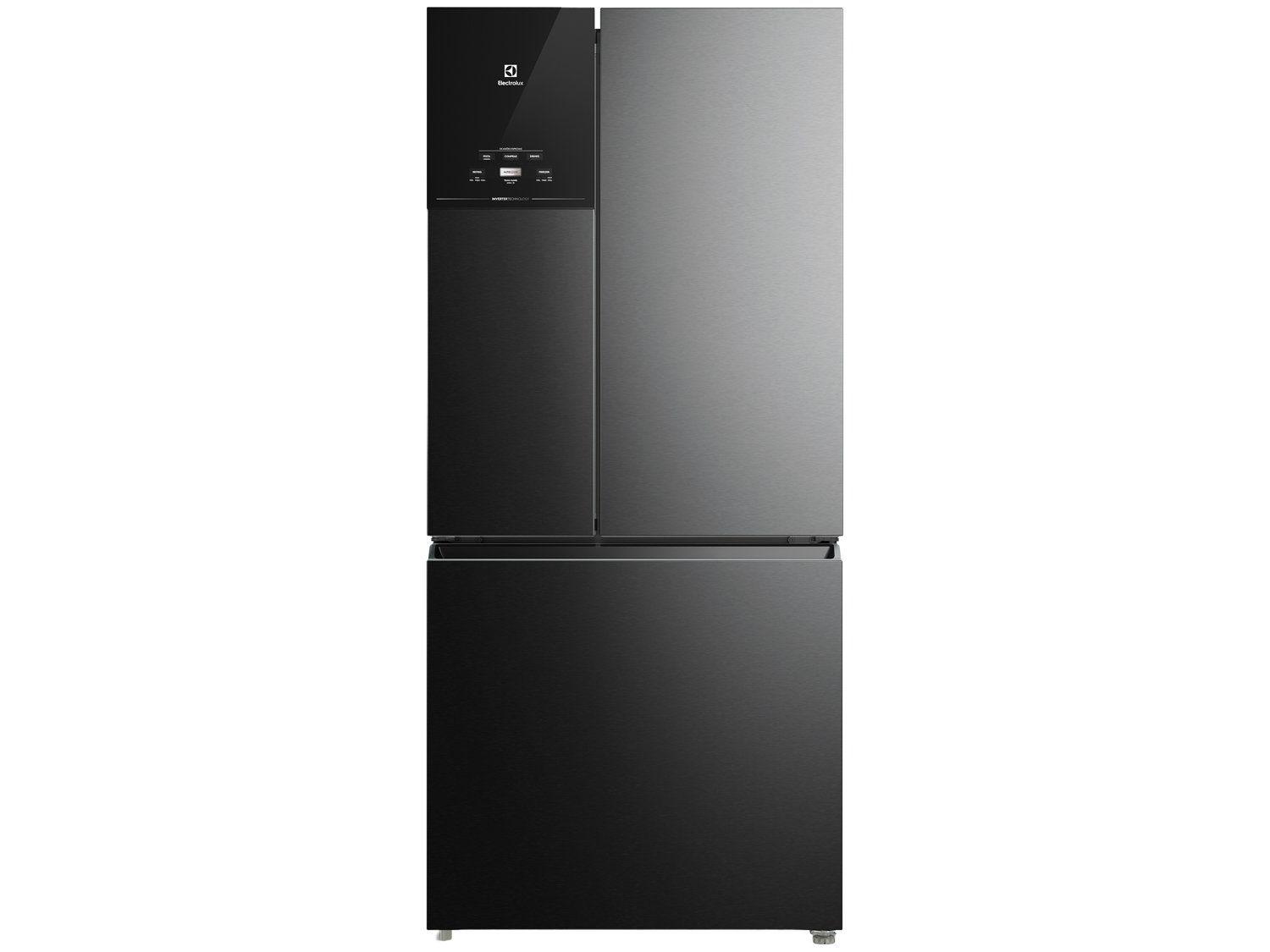 Geladeira/Refrigerador Electrolux Multidoor Efficient com AutoSense e Inverter 590L Black Inox Look IM8B