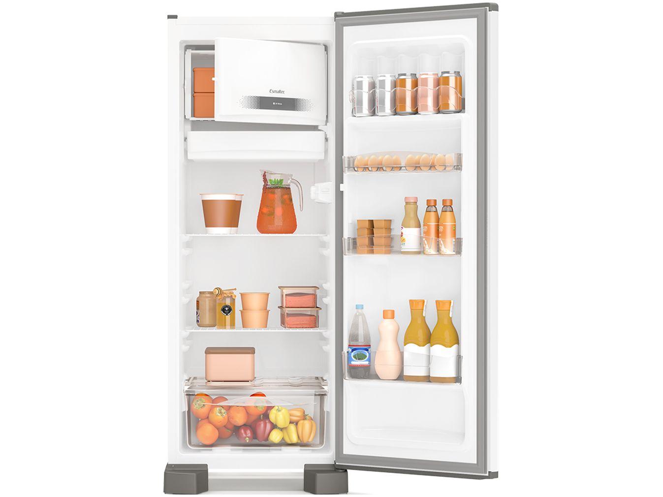 Geladeira/Refrigerador Esmaltec Branca 245L ROC31 PRO