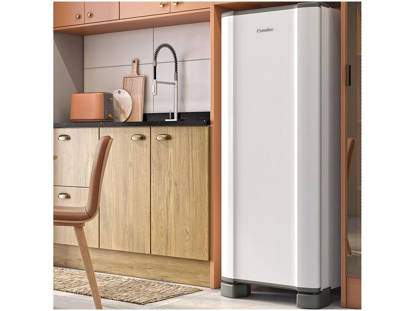 Geladeira/Refrigerador Esmaltec Branca 245L ROC31 PRO