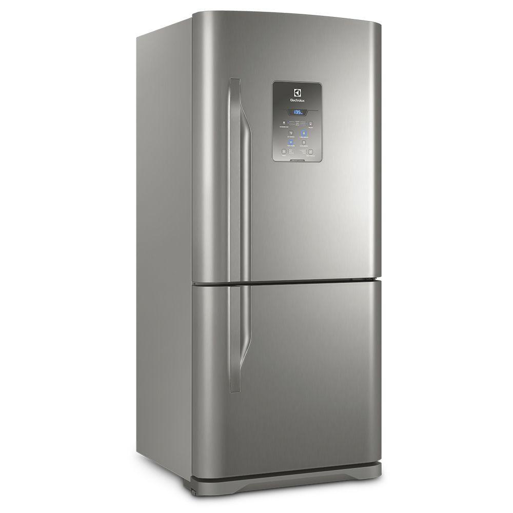 Geladeira/Refrigerador Frost Free Inox Bottom Freezer 598L Electrolux