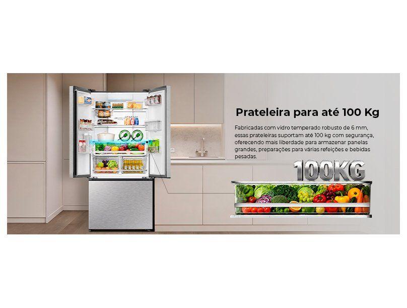 Geladeira/Refrigerador Haier Frost Free French Door Inox 630L