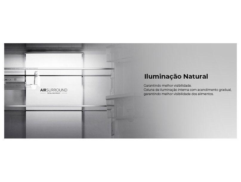 Geladeira/Refrigerador Haier Frost Free French Door Inox 630L