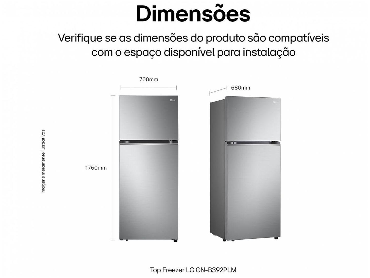 Geladeira/Refrigerador LG Frost Free 395L Duplex