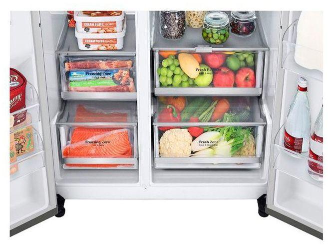 Geladeira/Refrigerador LG Frost Free Side by Side 598L com Dispenser de Água GC-X257C