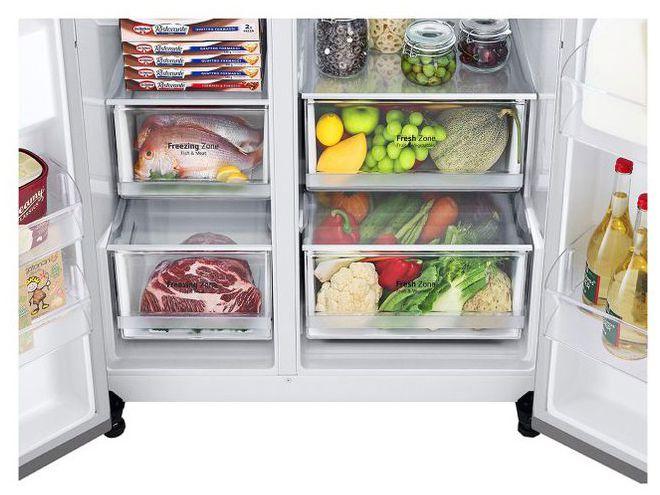 Geladeira/Refrigerador LG Frost Free Smart Side by Side 611L com Dispenser de Água GC-L257S