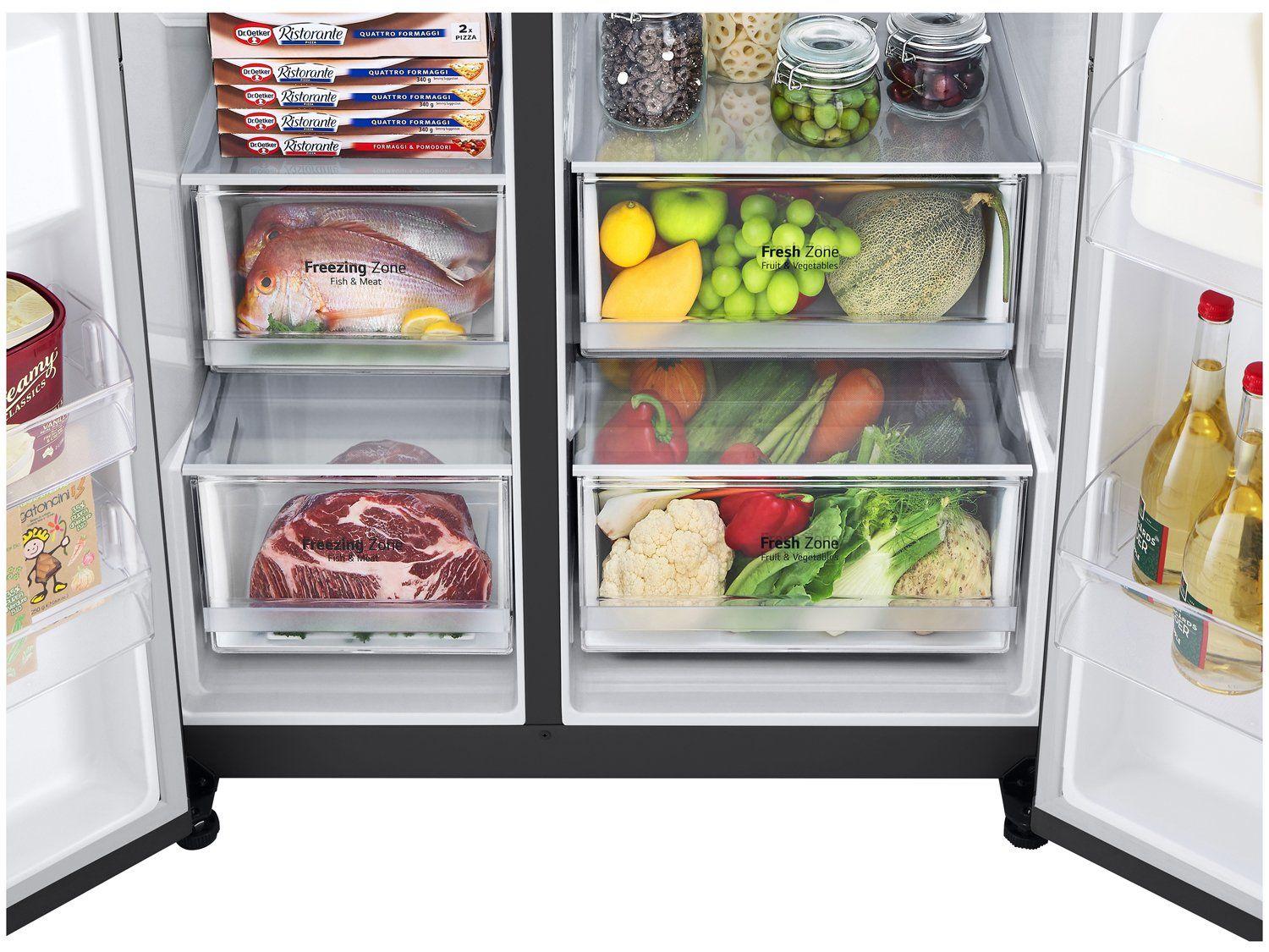 Geladeira/Refrigerador LG Smart Frost Free Inox