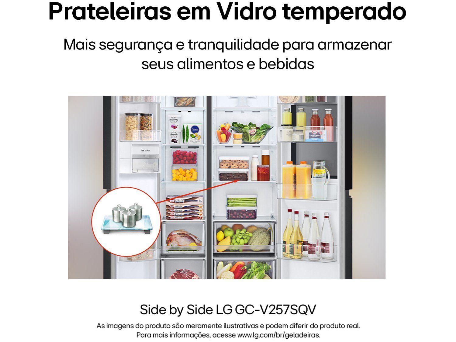 Geladeira/Refrigerador LG Smart Frost Free Inox