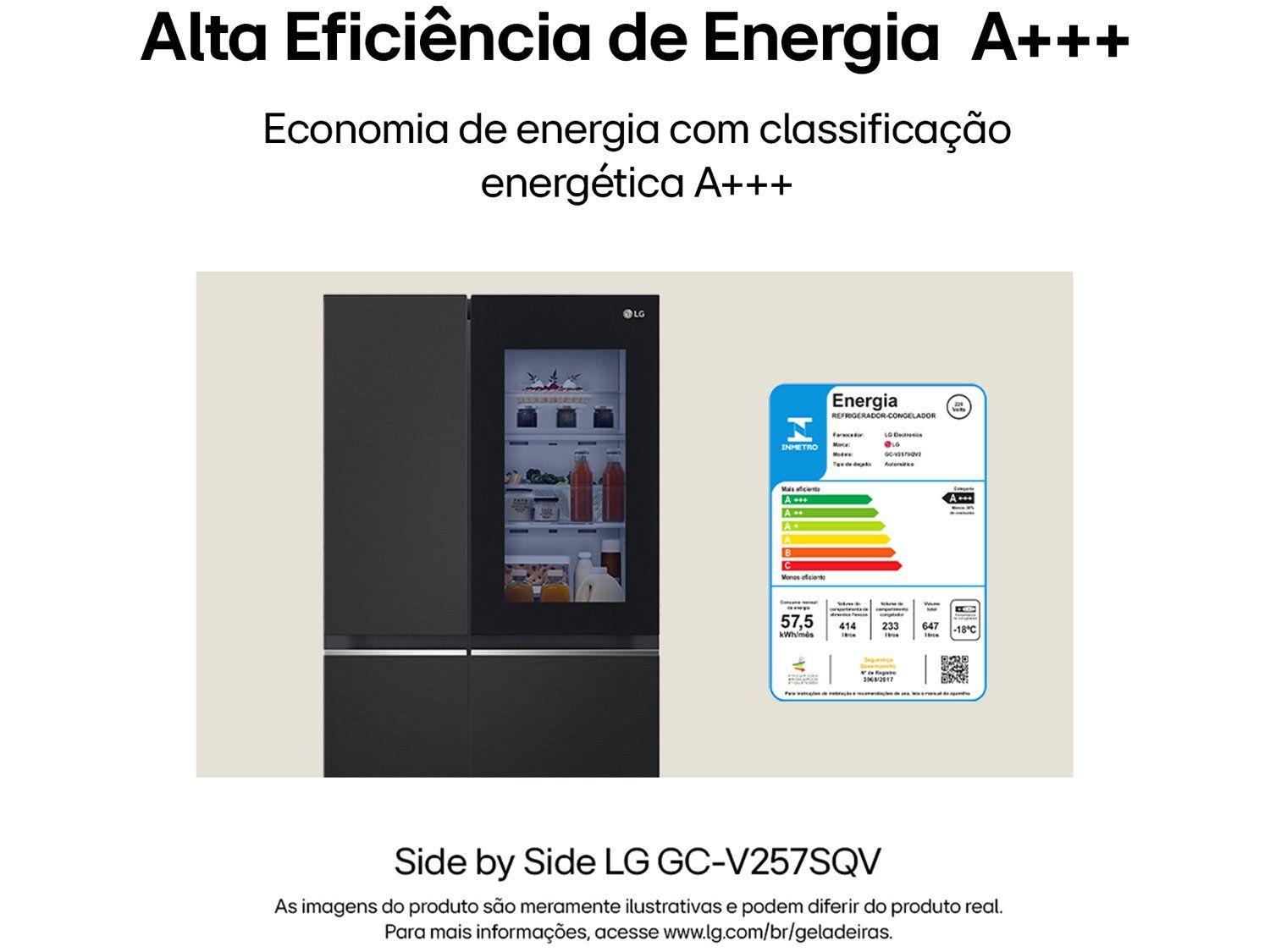 Geladeira/Refrigerador LG Smart Frost Free Inox
