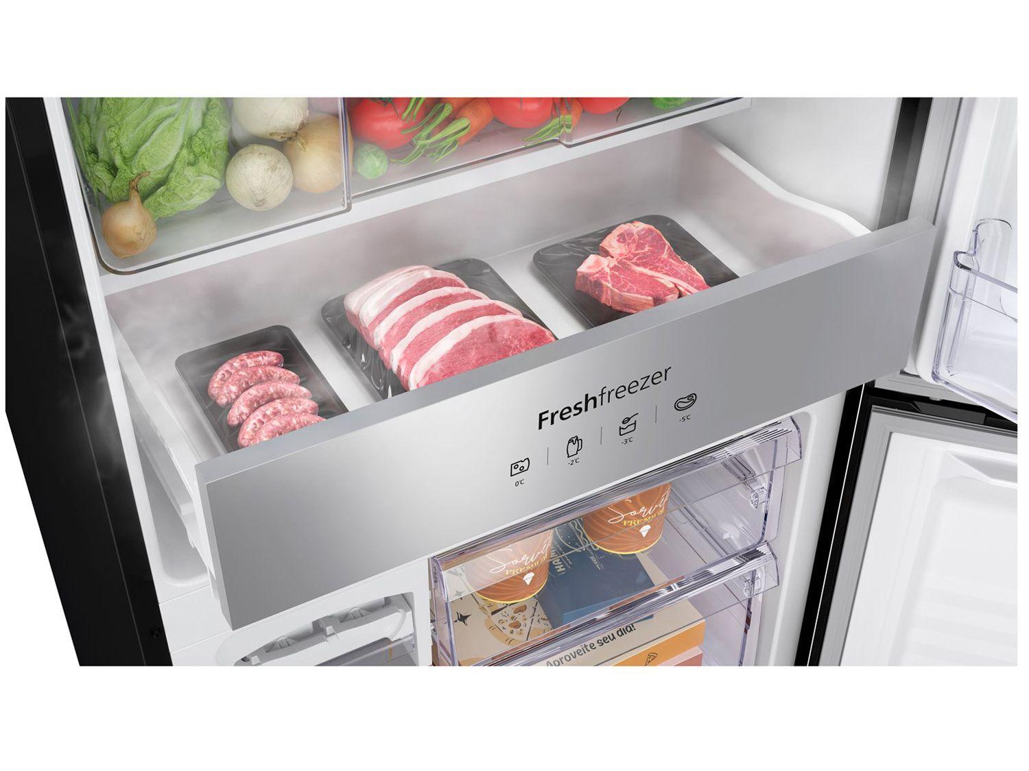 Geladeira/Refrigerador Panasonic Frost Free Duplex Inverse Black Glass 450L BB65