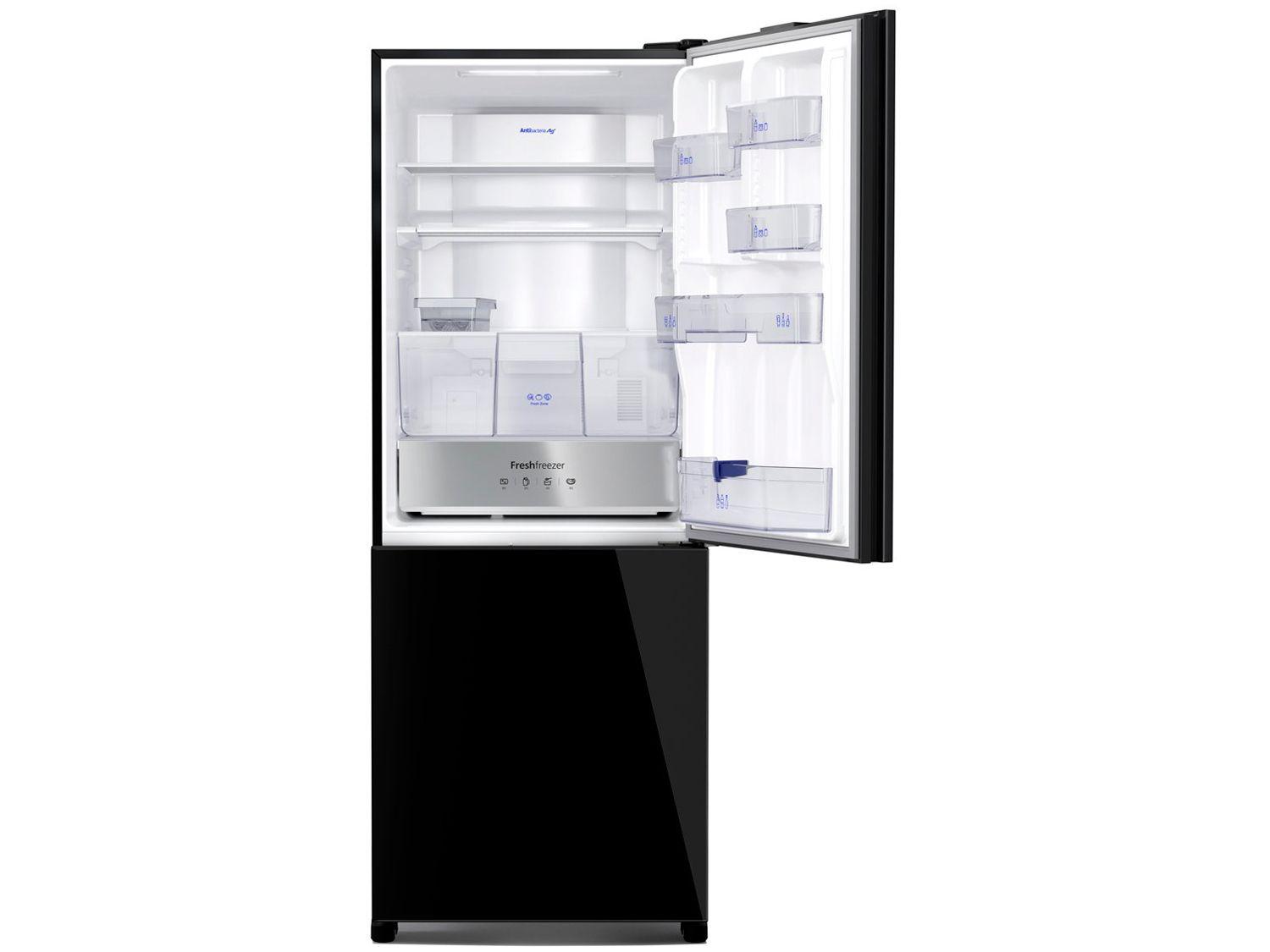 Geladeira/Refrigerador Panasonic Frost Free Duplex Inverse Black Glass 450L BB65