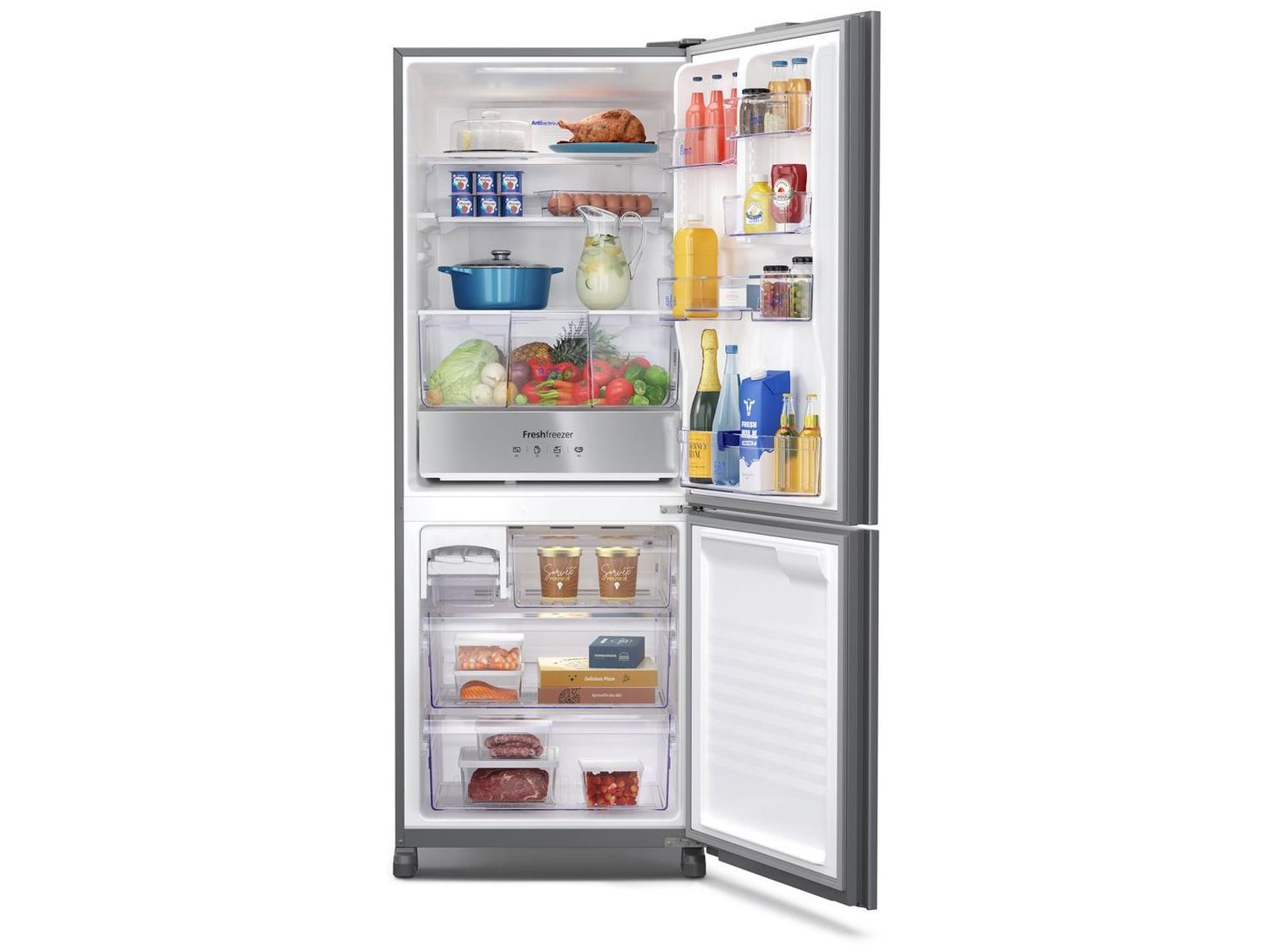 Geladeira/Refrigerador Panasonic Frost Free Duplex Inverse Espelhada 450L BB65 Diamond Glass