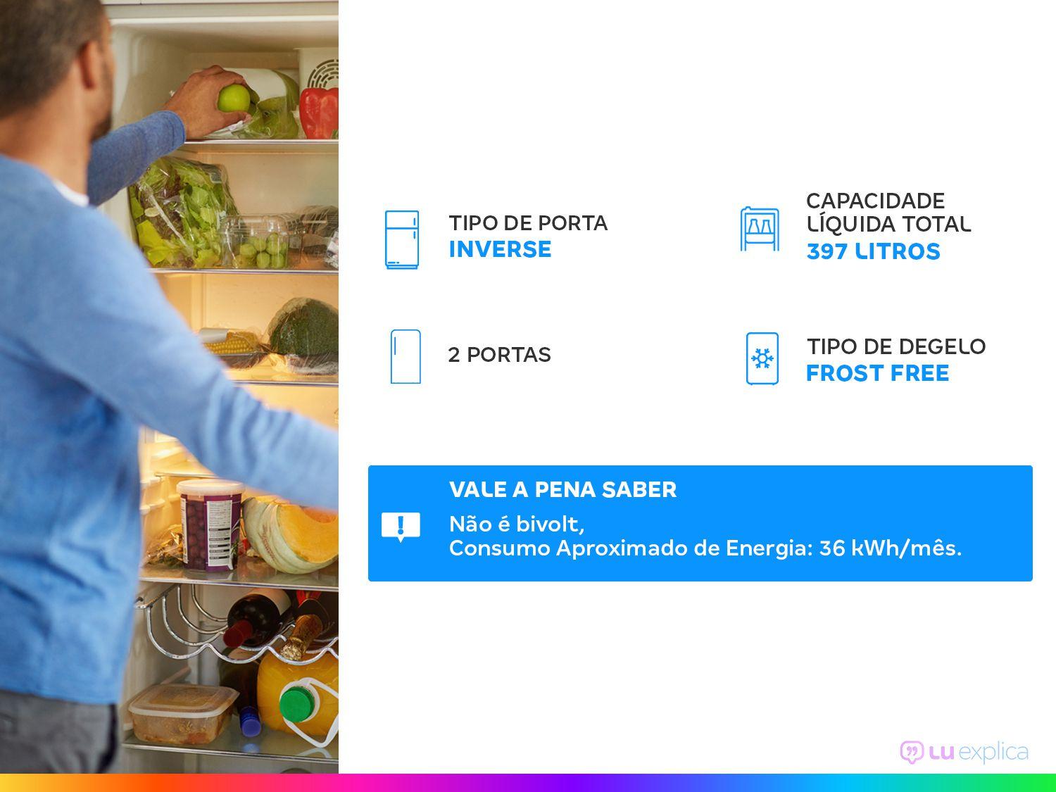 Geladeira/Refrigerador Panasonic Frost Free I