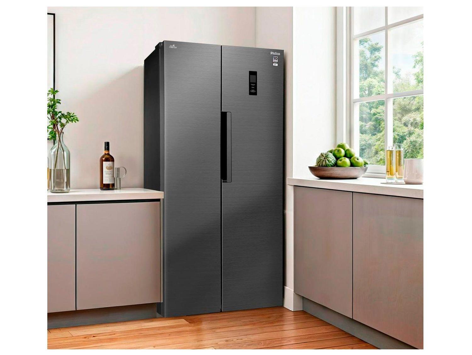 冷凍PM30 PL40 F40 ADM20 ADL60 Geladeira/Refrigerador Philco Frost Free Side By Side 460L PRF46C