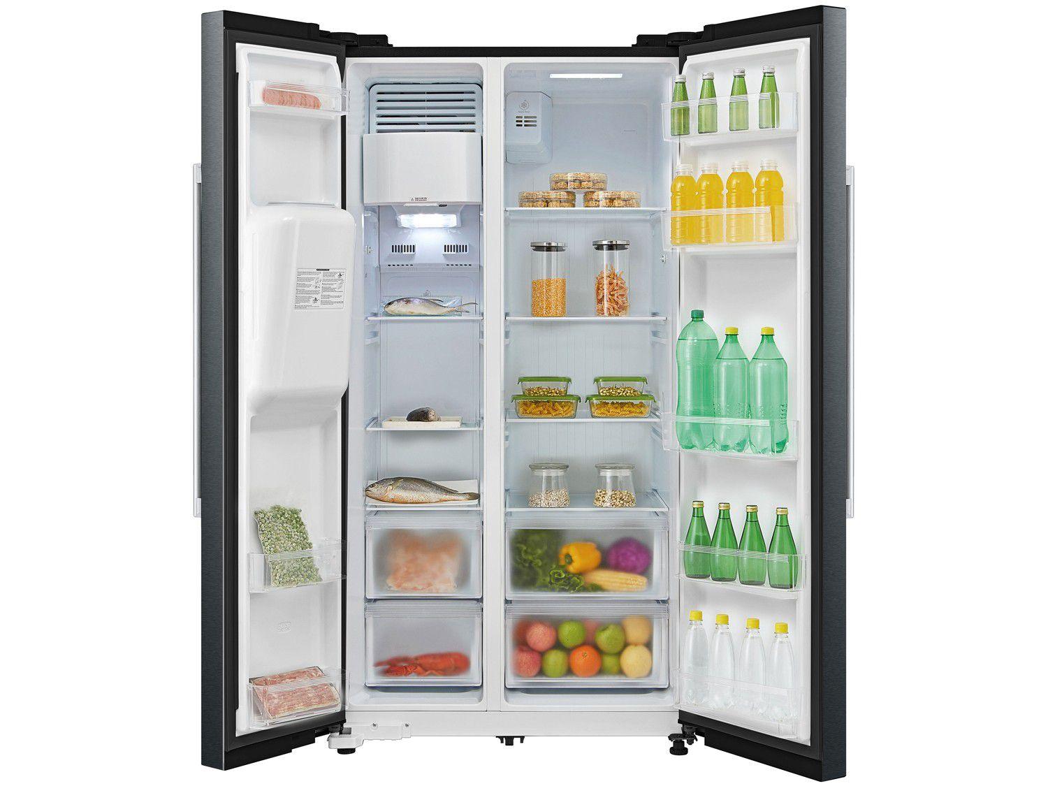 Geladeira/Refrigerador Philco Frost Free - Side by Side Preto 520L ...