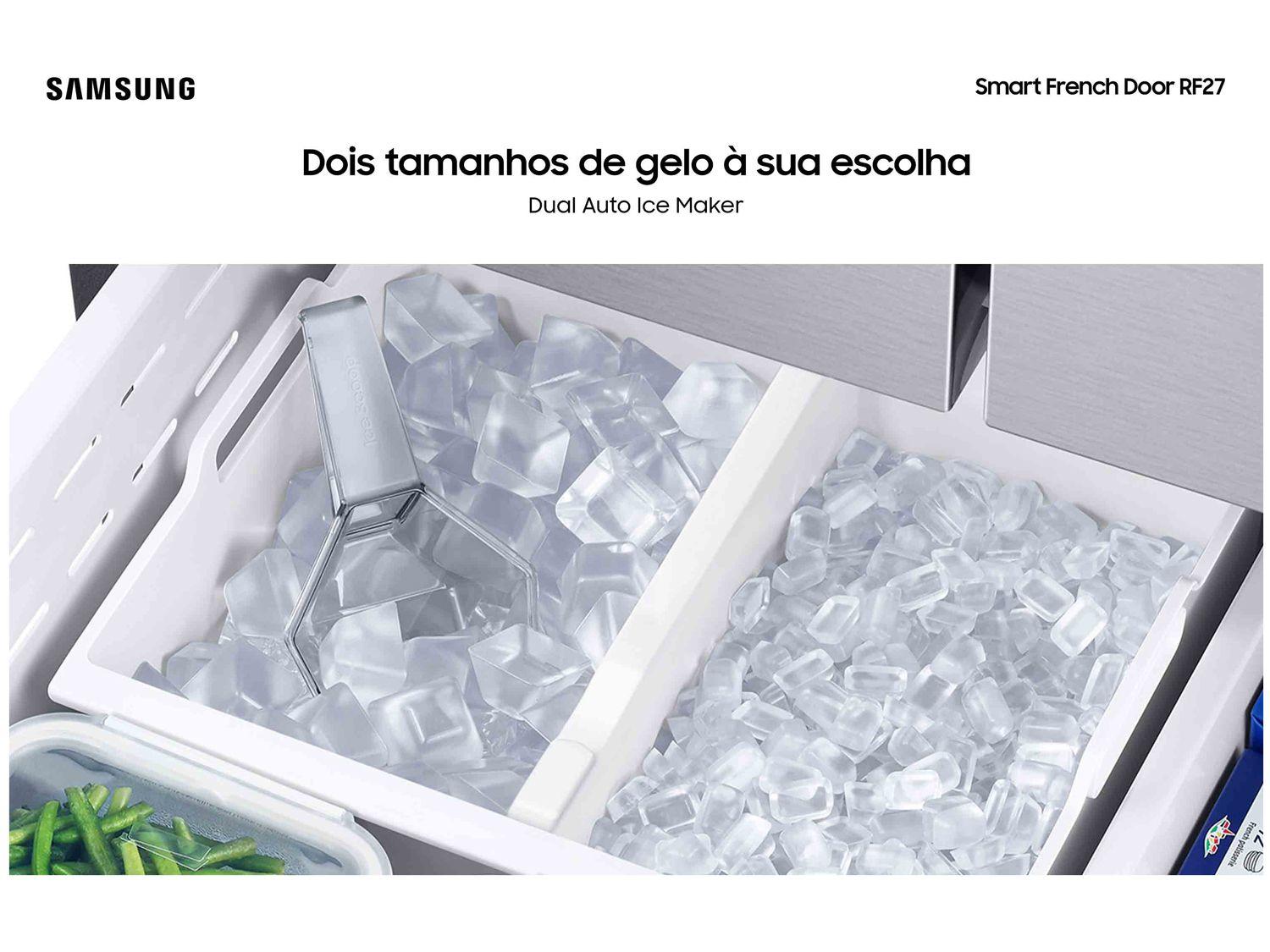 Geladeira/Refrigerador Samsung Smart Frost Free French Door 576L com Dispenser de Água e Gelo RF27CG5410SR/BZ