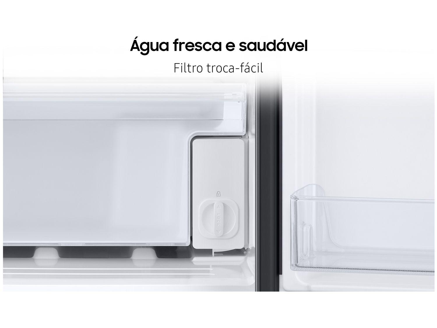 Geladeira/Refrigerador Samsung Smart Side by Side Black Inox 585L Family Hub RS58T5561