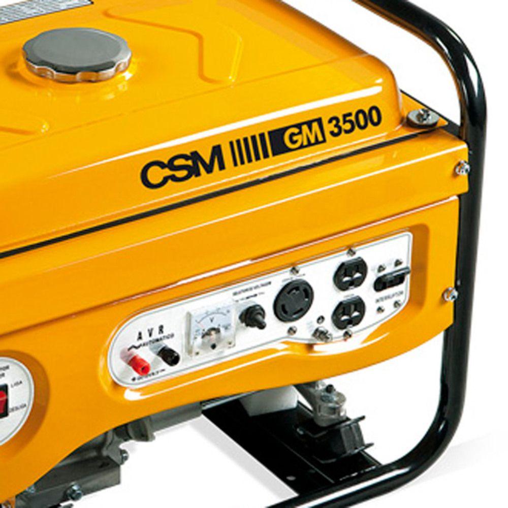 Gerador à Gasolina 3,5 KVA 4 Tempos BIVOLT Partida Manual GM3500 CSM Gerador de Energia Gerador à Gasolina 3,5 KVA 4 Tempos BIVOLT Partida Manual GM3500 CSM Gerador de Energia