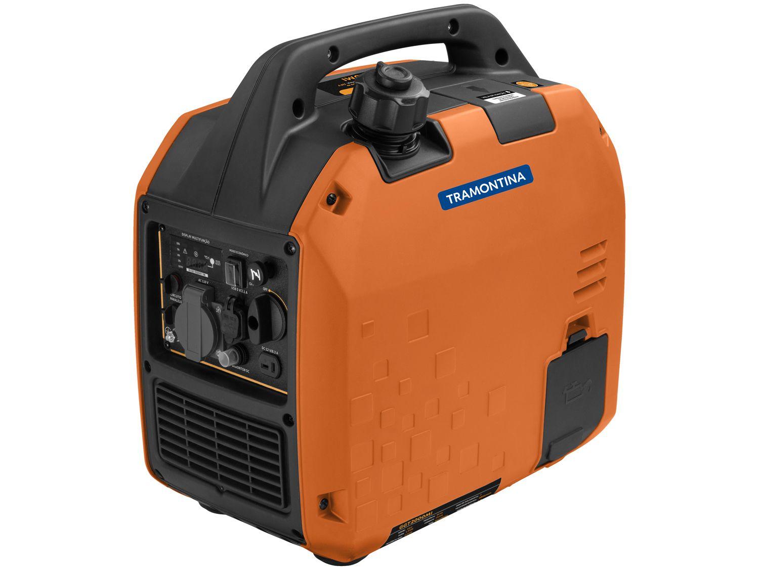 Gerador de Energia a Gasolina Tramontina Monofásico 4T Partida Manual 3,5Hp GGT2000MI