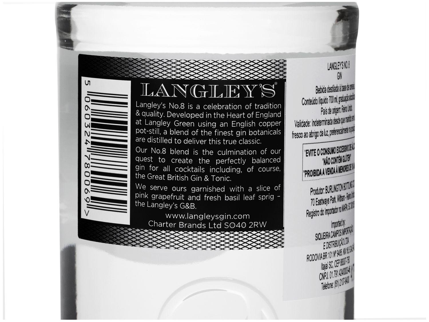 Gin Langleys London Dry Seco Number 8