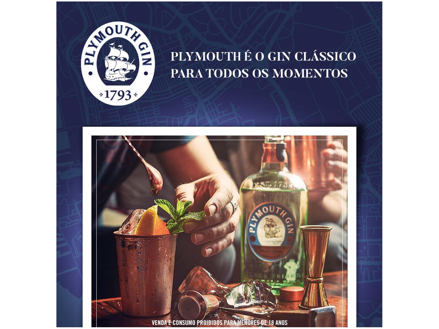 Gin Plymouth 750ml