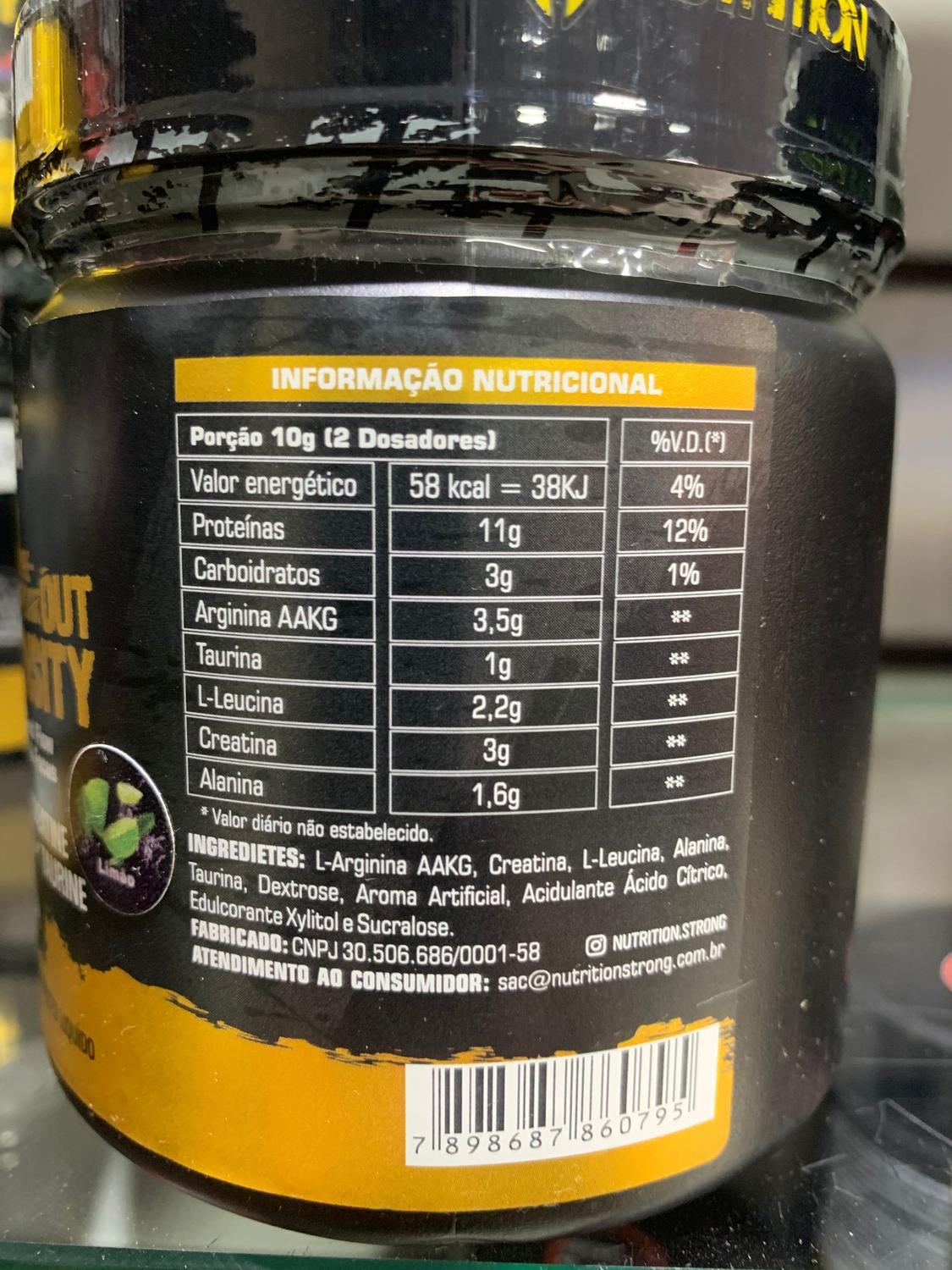 Gladiator Pré-Treino 300G - Sabores - Strong Nutrition - Pré ...