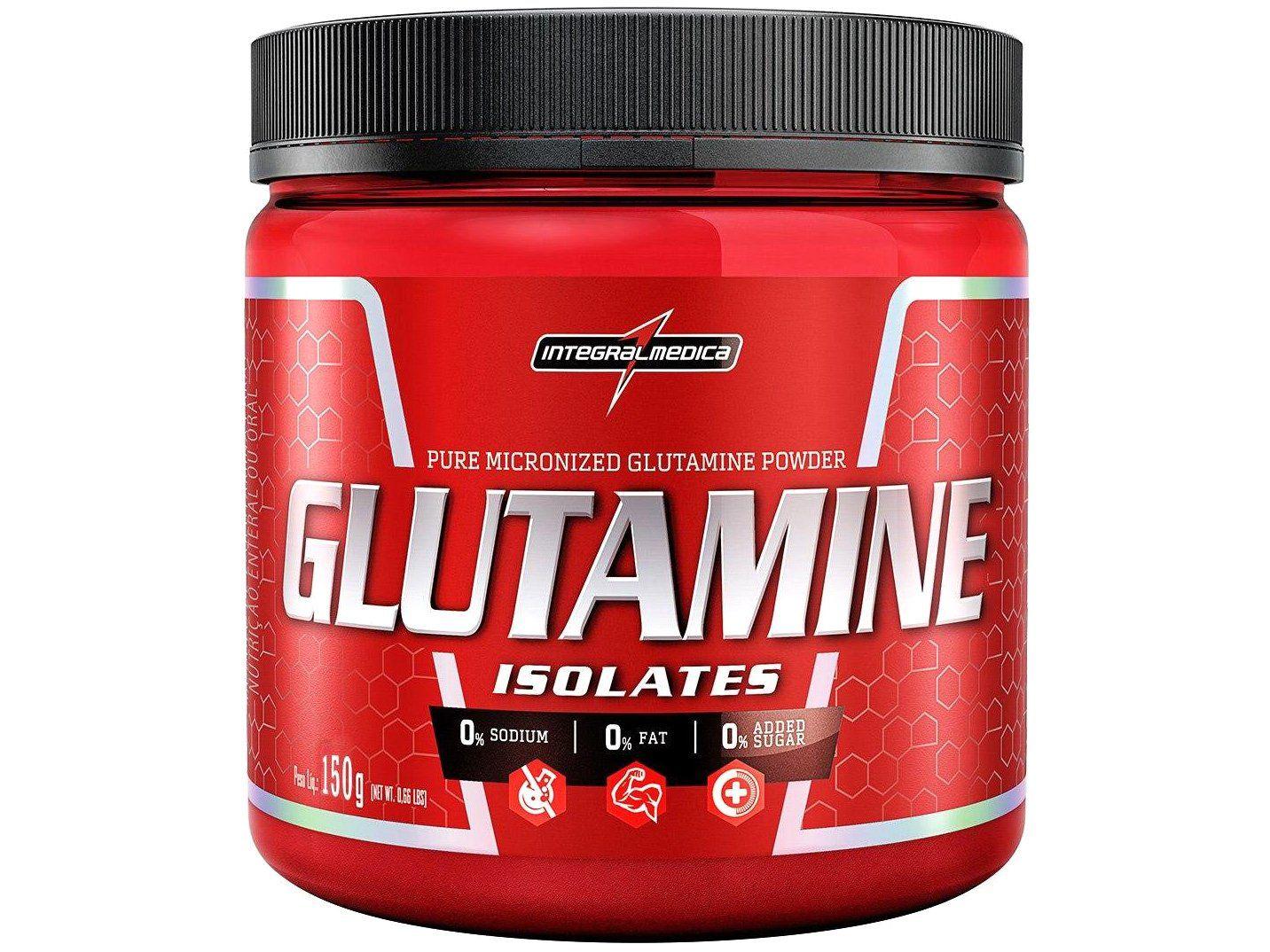 Glutamina Integralmédica Isolates em Pó 150g Neutro Natural