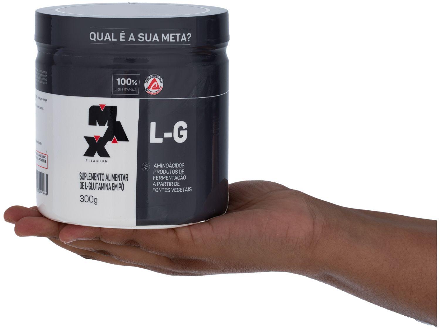 Glutamina Max Titanium L-G em Pó 300g