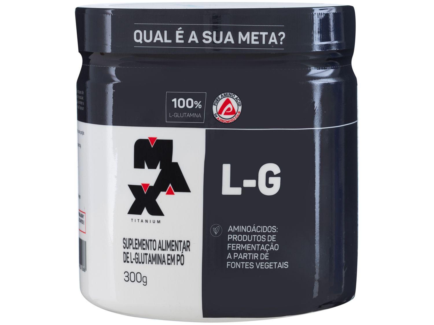 Glutamina Max Titanium L-G em Pó 300g