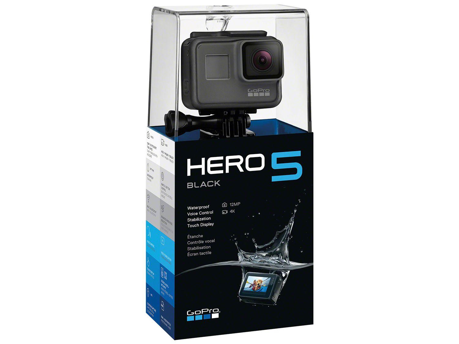 GoPro Hero 5 Black 12MP Wi-Fi Bluetooth - Gravação 4K Display 2 