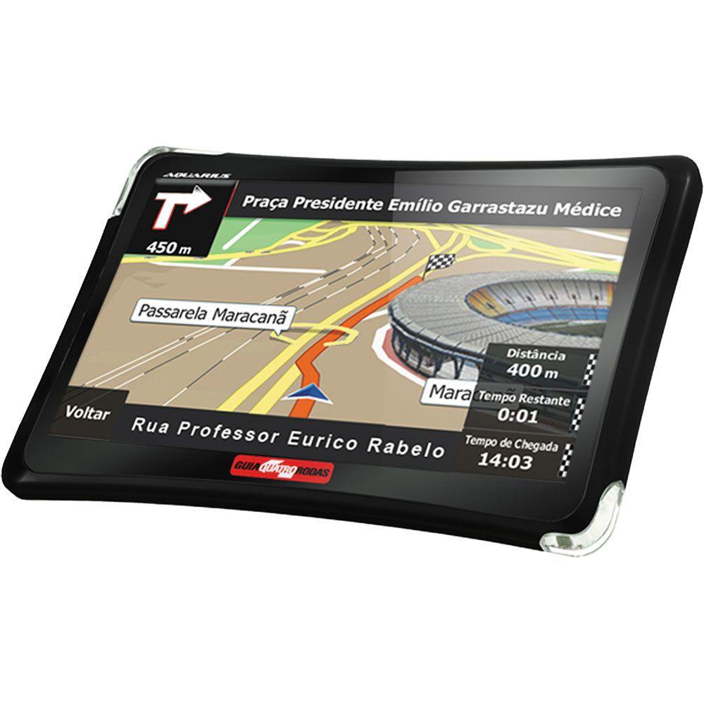 GPS Automotivo 4.3” Aquarius 4 Rodas Slim MTC4374 com TV Digital GPS