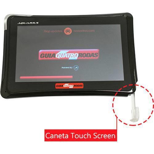 GPS Automotivo Aquarius Guia Quatro Rodas Slim Tela 4.3” Touch Screen