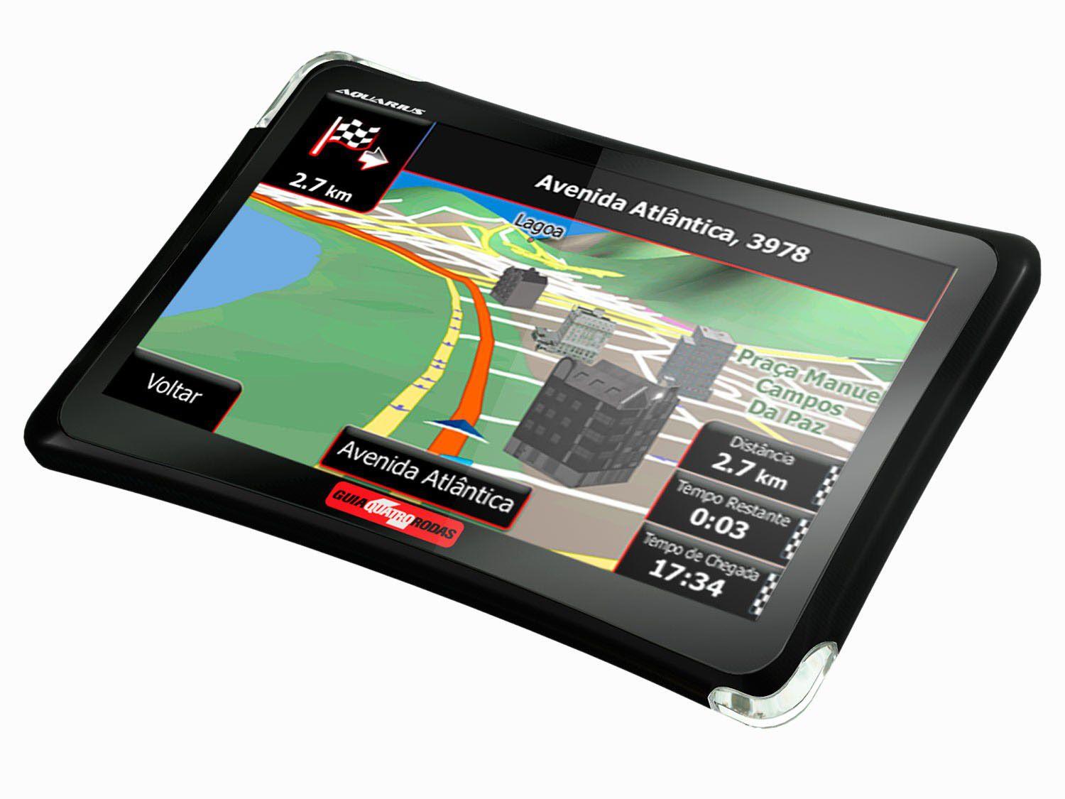 GPS Automotivo Aquarius Quatro Rodas MTC4374 Tela 4.3” TV Digital