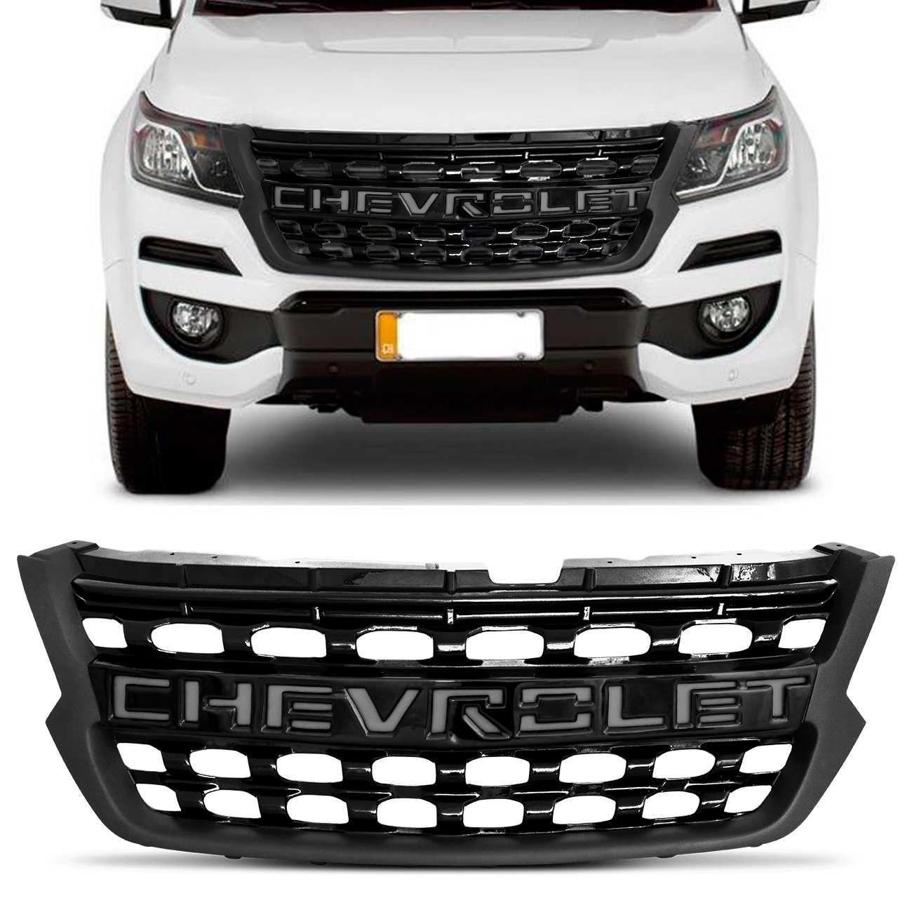 Grade Dianteira S10 Trailblazer Colorado 2017 2018 2019 2020 Preta e ...