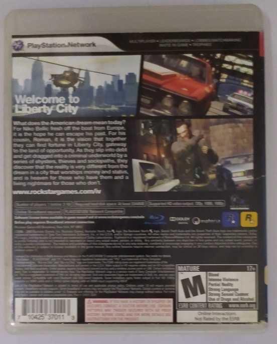 Grand Theft Auto IV - GTA 4 - Jogo PS3 Midia Fisica