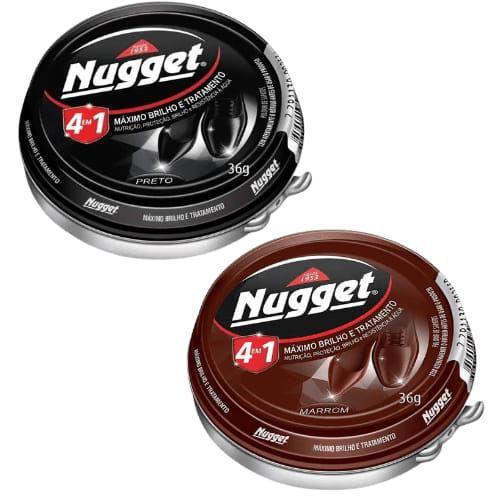 Graxa Restaura Sapatos Pasta Nugget 36g 2u (Preto e Marrom) - Calçados  Masculinos - Magazine Luiza