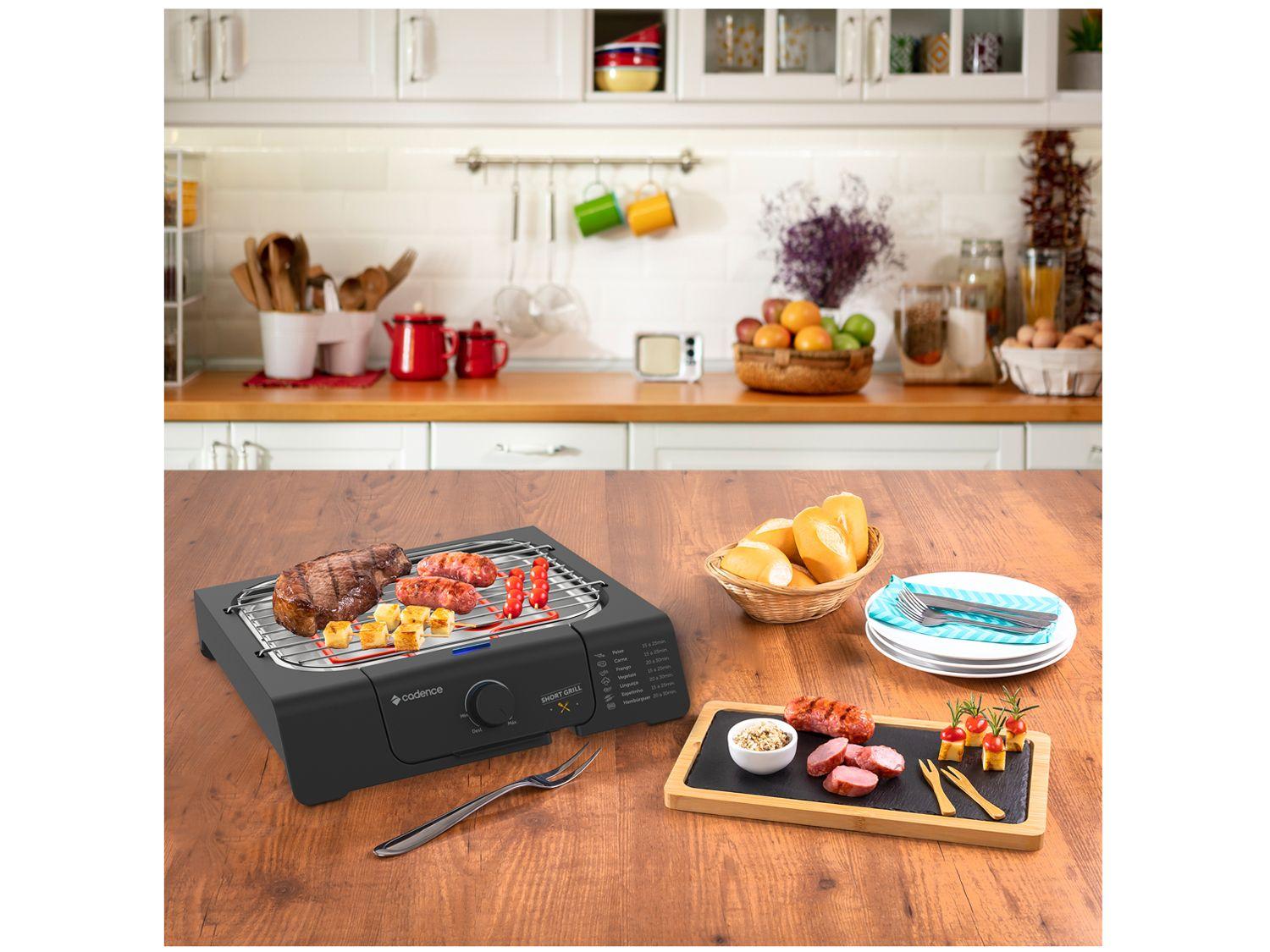 Grill Cadence Short Grill Quadrado 1200W