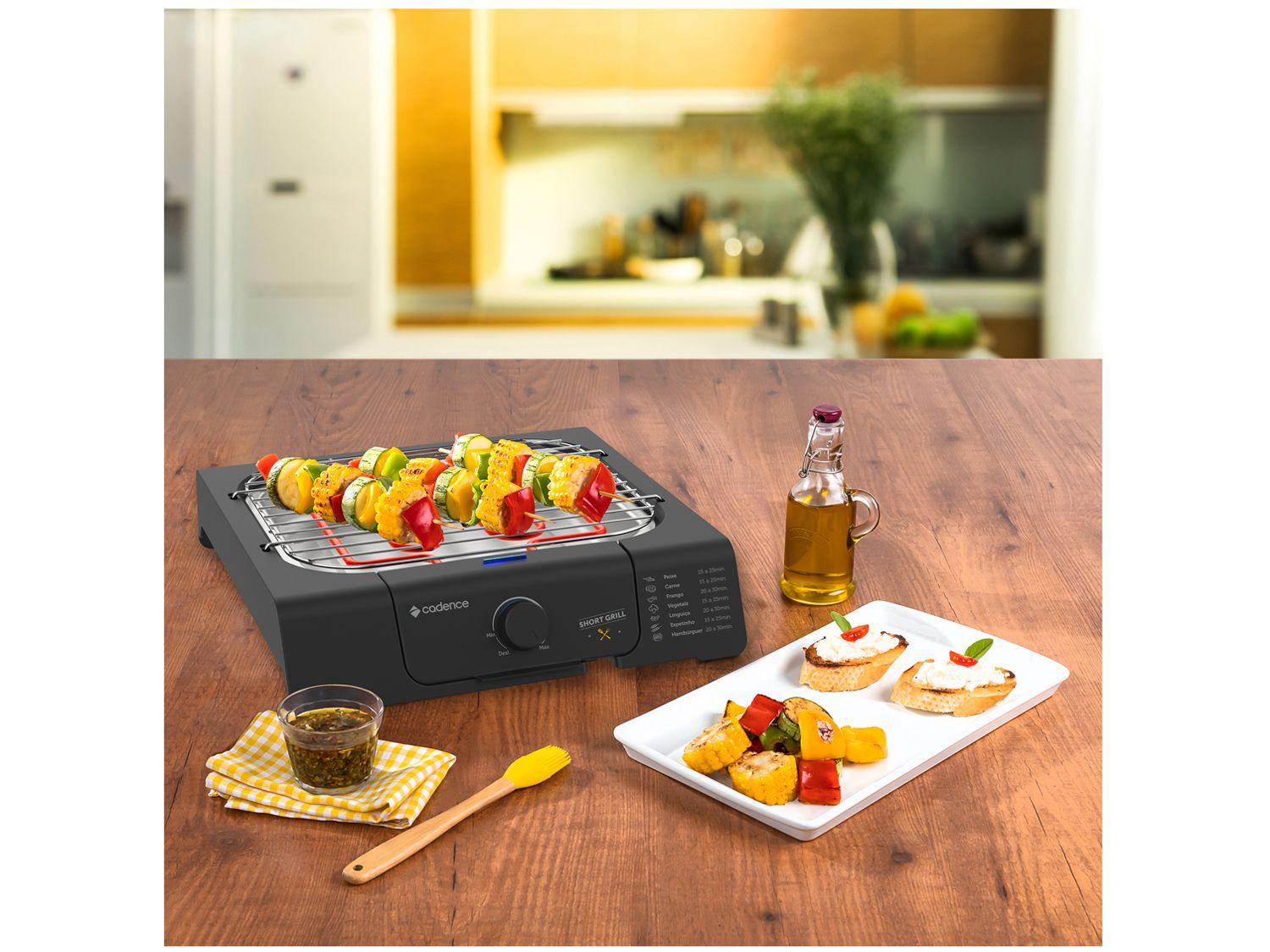 Grill Cadence Short Grill Quadrado 1200W