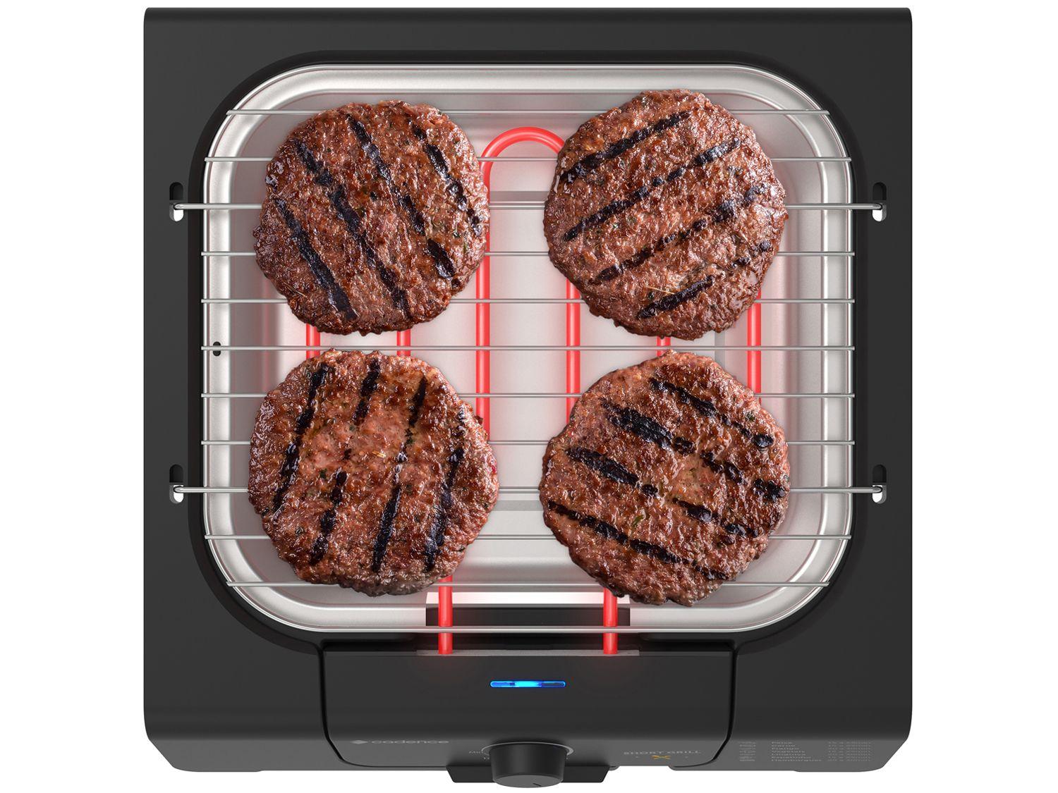 Grill Cadence Short Grill Quadrado 1200W