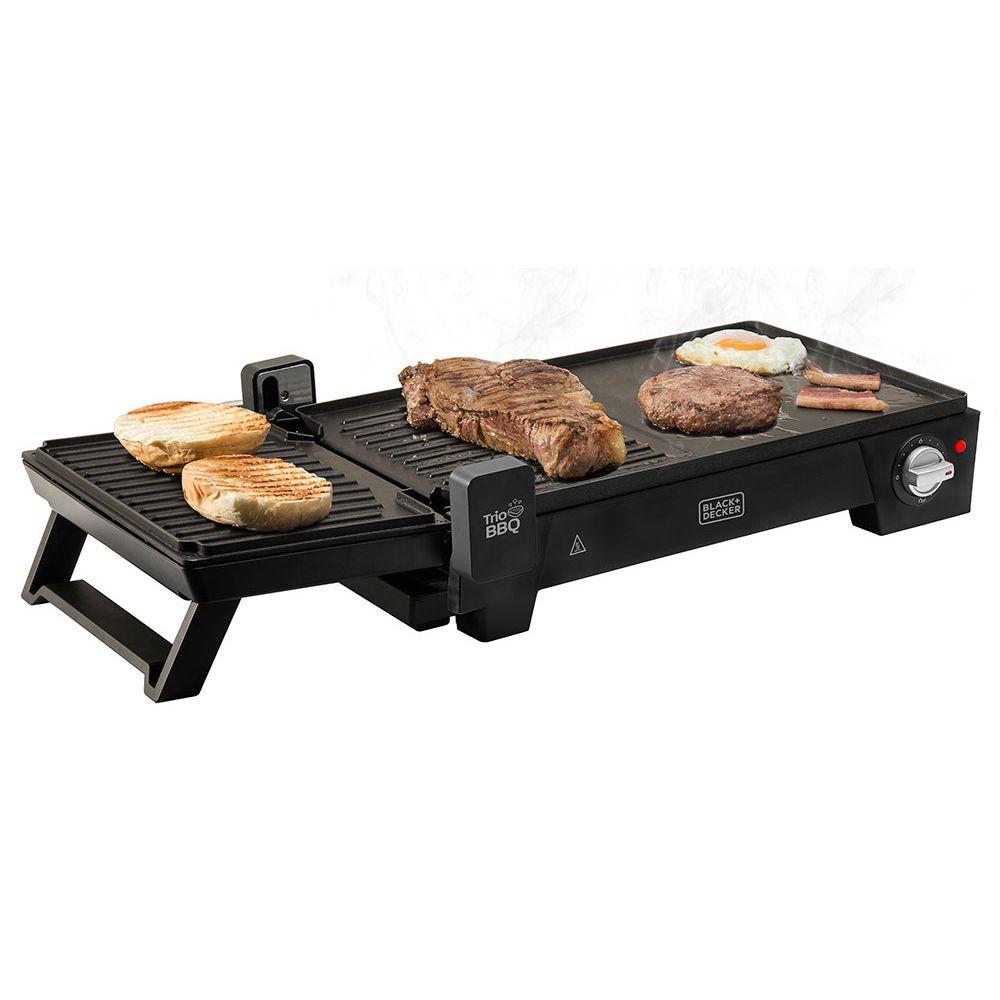 Grill Elétrico Black+Decker G2200 3 em 1 com abertura 180 127 V