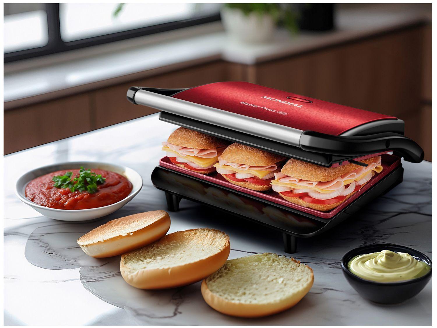 Grill Mondial Master Press 2 em 1 Retangular