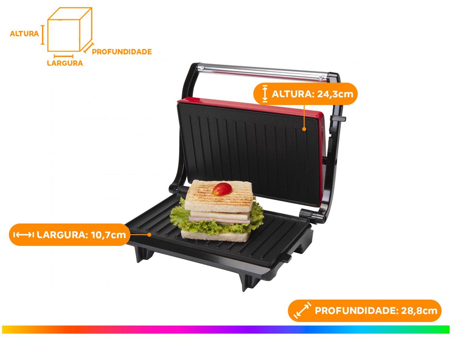Grill/Sanduicheira Arno Uno Retangular