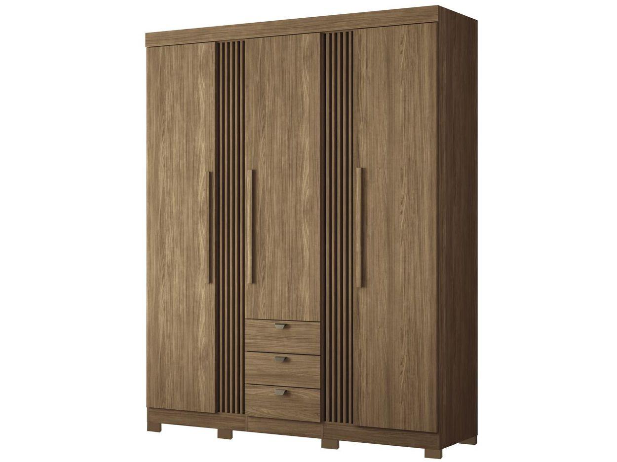 Guarda-roupa Casal 3 Portas 3 Gavetas Santos Andirá Aurora 3.3