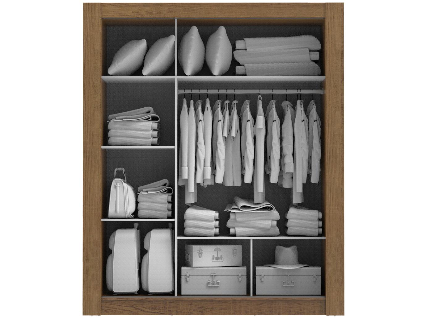 Imagem de Guarda-roupa Casal 3 Portas Madesa