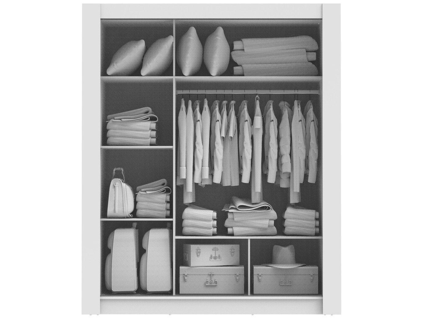 Imagem de Guarda-roupa Casal 3 Portas Madesa