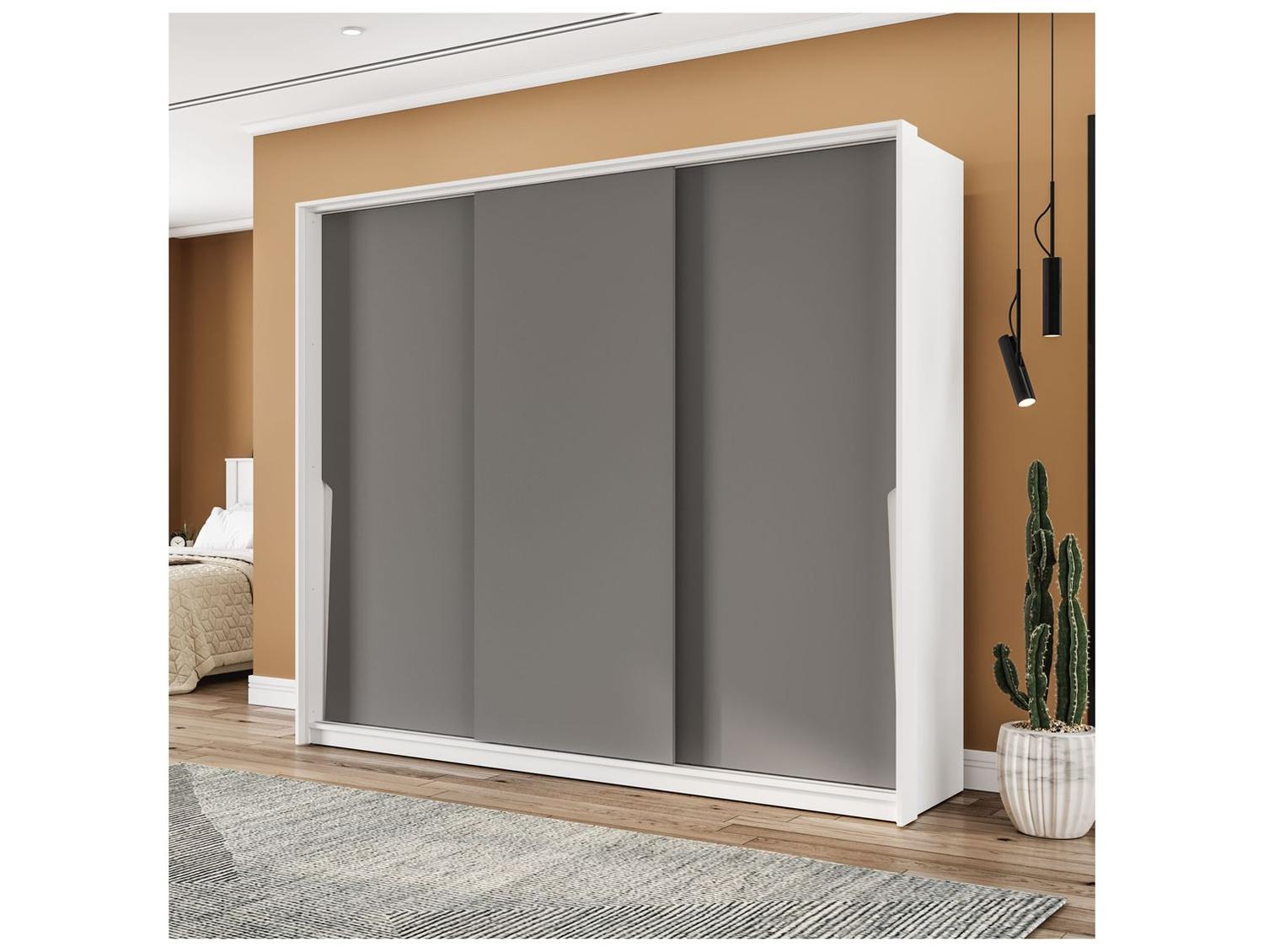 Guarda-roupa Casal 4 Gavetas 3 Portas de Correr Politorno Porto