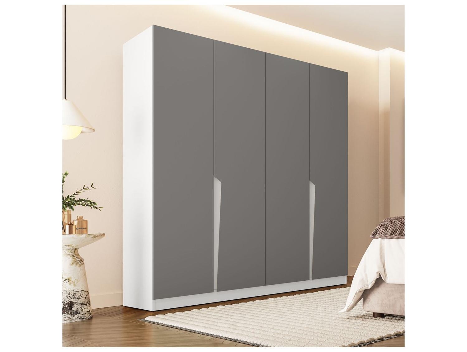 Guarda-roupa Casal 4 Gavetas 4 Portas Politorno Porto