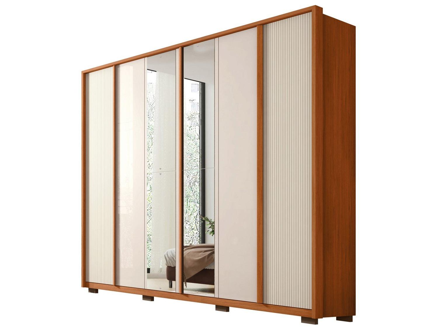 Guarda-roupa Casal 4 Gavetas 6 Portas Caemmun Cléo